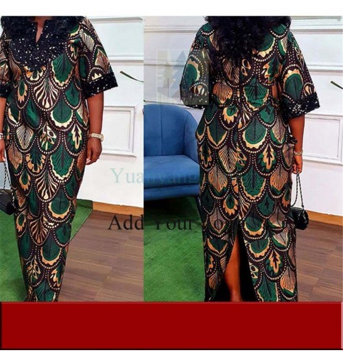 Oversized women's clothing color Ding bead long robe dress shop 8098 Oversized women's clothing color Ding bead long robe dress shop 8098