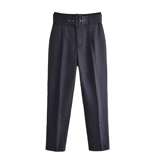 TAOP&ZA 2023 New Women's High Waist Casual Pants Versatile with Belt 2134710 TAOP&ZA 2023 New Women's High Waist Casual Pants Versatile with Belt 2134710