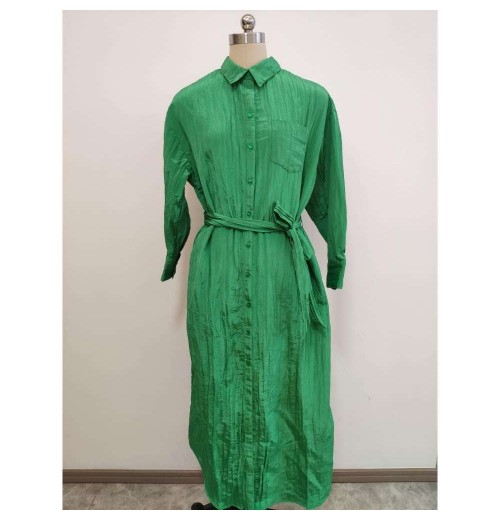 Manufacturer Supply Fashion Purkering Fabric Long Sleeve Dress Shirt Neck With Pocket Long Dress Manufacturer Supply Fashion Purkering Fabric Long Sleeve Dress Shirt Neck With Pocket Long Dress